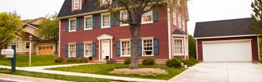 Barn-Style House - Dual Chimneys - Full Backyard